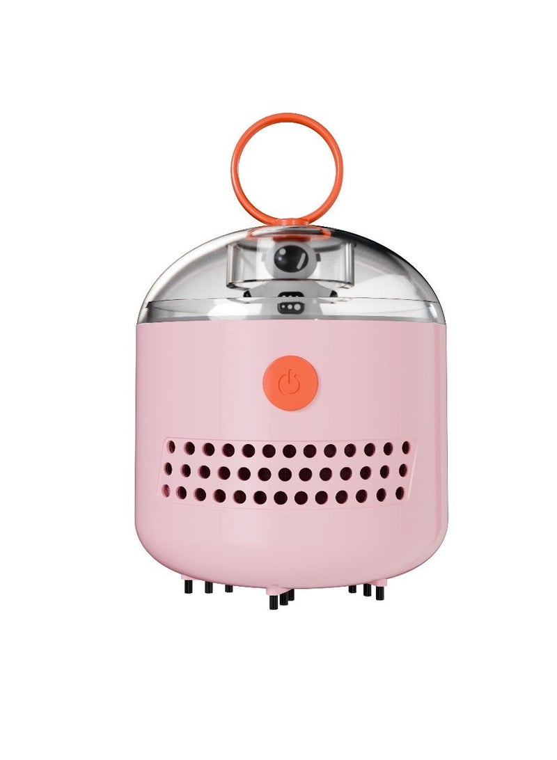 porodo Electric Sharpener for Kids & Vacuum Stationary Set for Girls / Automatic Pencil Cutter / Child-Friendly Design / Rechargeable Sharpener - Pink - Image 5